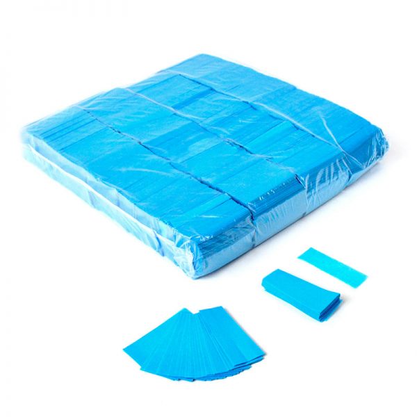 Confeti rectangular biodegradable azul claro