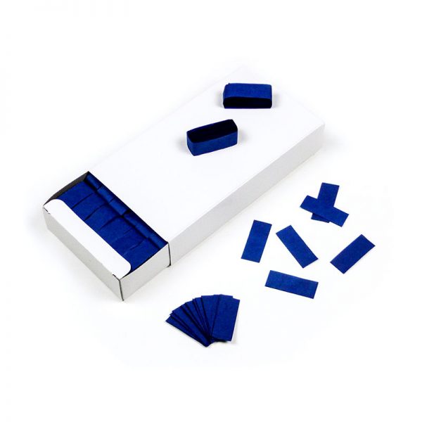 Confeti rectangular biodegradable brick azul oscuro