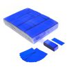 Confeti rectangular metálico azul