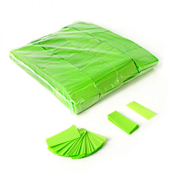 Confeti rectangular biodegradable verde