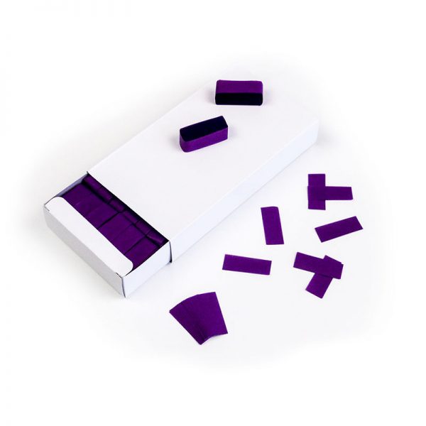 Confeti rectangular biodegradable brick violeta