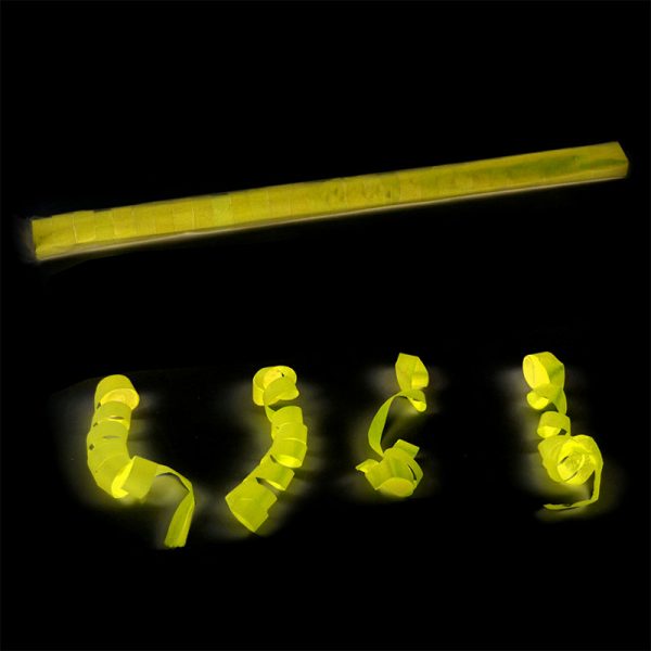 Serpentinas seda 15m fluo amarillo